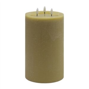3 wick Large Dark Champagne Flameless Candle - Dark Champagne