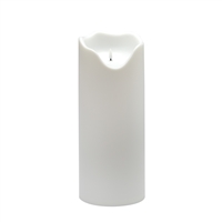 Large White Flameless Outdoor Candle- A - White