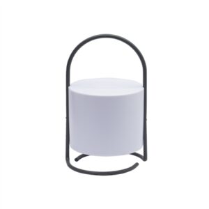 Gray Flameless Outdoor Lantern Candle- A - Gray