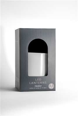 Gray Flameless Outdoor Lantern Candle- A - Gray - Imagen 3