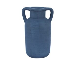 Terracotta Vase Natural Black Dia 6.30” - NATURAL BRUNT BLACK - NATURAL BRUNT BLACK