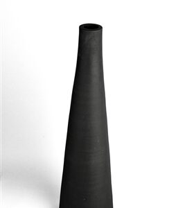Terracotta Vase Natural Black Dia 5.51” - NATURAL BRUNT BLACK - NATURAL BRUNT BLACK