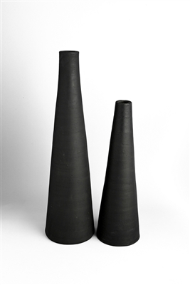 Terracotta Vase Natural Black Dia 4.33” - NATURAL BRUNT BLACK - NATURAL BRUNT BLACK - Imagen 4