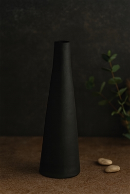 Terracotta Vase Natural Black Dia 4.33” - NATURAL BRUNT BLACK - NATURAL BRUNT BLACK - Imagen 5