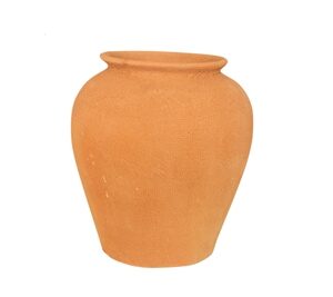 Terracotta Vase Natural Dia 10.83” -ST - NATURAL TERRACOTTA
