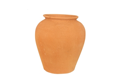 Terracotta Vase Natural Dia 10.83” -ST - NATURAL TERRACOTTA