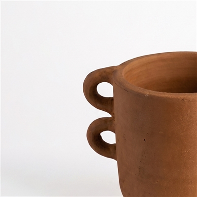 Terracotta Vase Natural Dia 10.04”- ST - NATURAL TERRACOTTA - Imagen 5