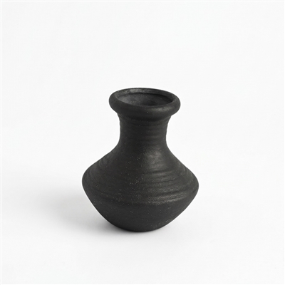 Terracotta Mini Vase Set of 9 - Black Dia 12.6” - Black - Imagen 5