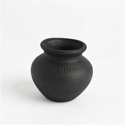 Terracotta Mini Vase Set of 9 - Black Dia 12.6” - Black - Imagen 6