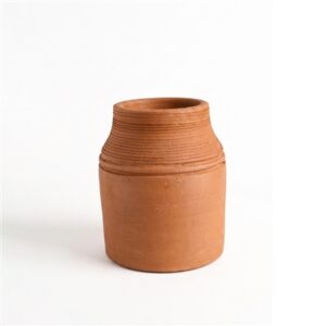 Terracotta Vase Natural H 6.3" & Dia 5.5"- ST - Natural