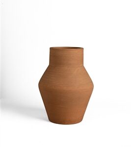 Terracotta Vase Natural H 8.7" & Dia 6.1" - Natural