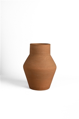 Terracotta Vase Natural H 8.7" & Dia 6.1" - Natural