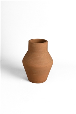 Terracotta Vase Natural H 8.7" & Dia 6.1" - Natural - Imagen 2