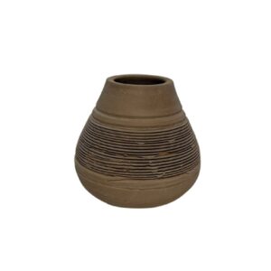 Terracotta Vase Natural H 5.5" & Dia 6.3"- ST - Natural