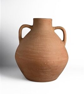 Terracotta Vase Natural H 13.6" & Dia 11.8"- ST - Natural