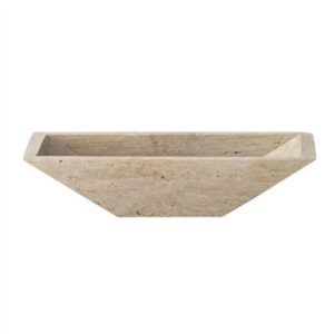 Travertine Tray Small Cream - Cream
