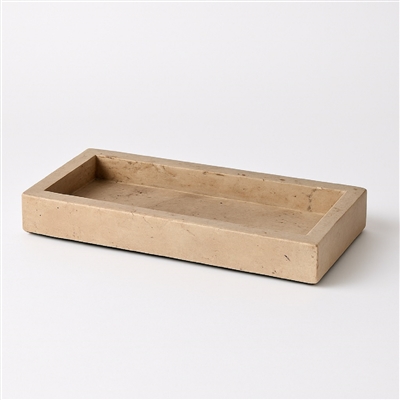 Travertine Tray Small in Cream - Cream - Cream - Imagen 5