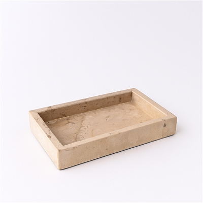 Travertine Tray Small in Cream - Cream - Cream - Imagen 6
