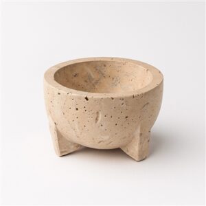 Travertine Bowl Small Cream - Cream - Cream