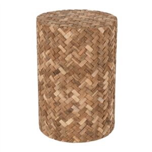 Natural Weave Round Side Table-ST - Natural