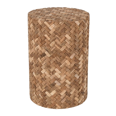 Natural Weave Round Side Table-ST - Natural