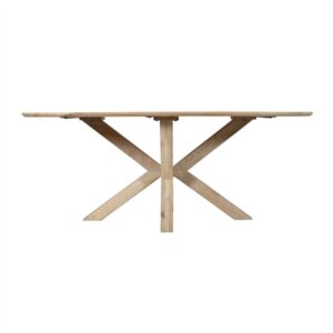 Smooth Oak Mango Wood Dining Table-ST - Natural