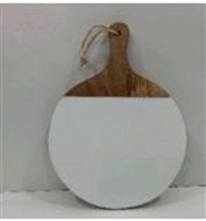 Wooden Round Chopping Board -ST - WHITE/NATURAL