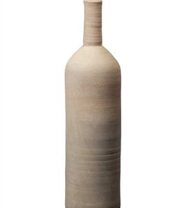 Terracotta Pot 7.5" Dia 23.6”H White- ST - White