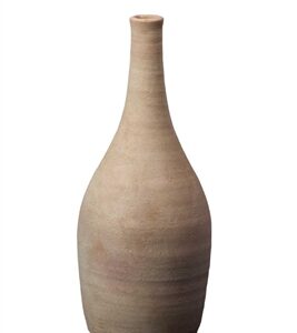 Terracotta Pot 12" Dia 27.5” H White- ST - White