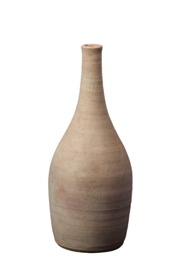 Terracotta Pot 12" Dia 27.5” H White- ST - White