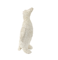 Sm Knitted Boucle White Penguin Dia 5.1”- A - WHITE