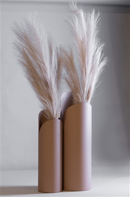 Lg. Pink Iron Vase 15.75”H -A - Pink - Imagen 2