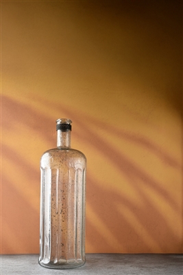 Decorative Glass Bottle Vase Dia 6” - Clear-ST - Clear - Imagen 4