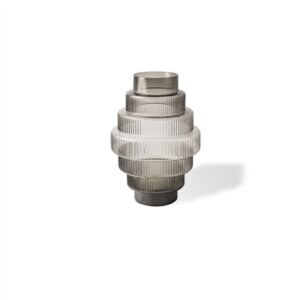 Vase Steps Grey Small- ST - Gray