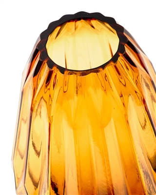 Vase Folds Glass Ochre M- ST - Ochre - Imagen 2