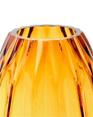Vase Folds Glass Ochre M- ST - Ochre - Imagen 6