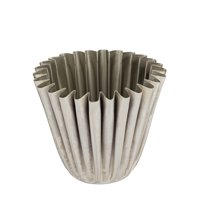 Silver Gold Crackle Finish Planters Set of 3- ST - SILVER GOLD CRACKLE - Imagen 5