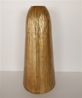 Hammered Vase Brass/Black Dia 8.66”- A - Brass/black - Imagen 2