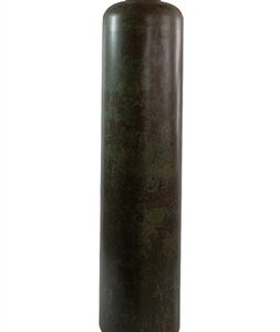 XL Iron Green Patina Vase H 40" & Dia 9.7"- ST - GREEN PATINA