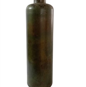 Large Iron Green Patina Vase H 30.7" & Dia 9.7"- ST - GREEN PATINA