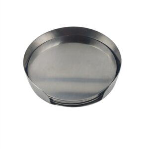 Set of 4 Coasters Silver- A - SILVER