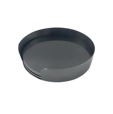 Set of 4 Coasters Nickle- A - BLACK - Imagen 2