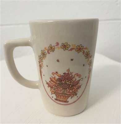 Porcelain W/Flowers Mug- A - A - Imagen 3