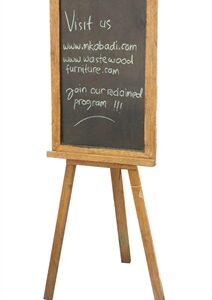 Standing Blackboard Wood - A - Natural