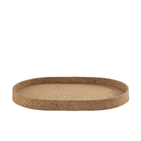 Oval Cork Tray Lg -A - Natural