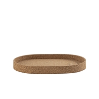 Oval Cork Tray Sm -A - Natural