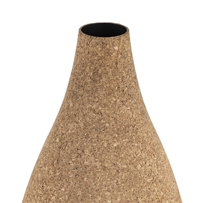 Cork Wrapped Flower Vase Large -A - Natural - Imagen 3