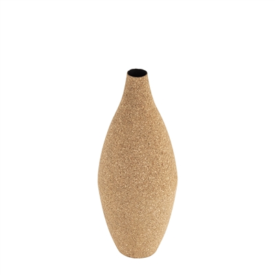 Cork Wrapped Flower Vase Small -A - Natural