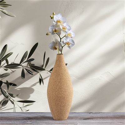 Cork Wrapped Flower Vase Small -A - Natural - Imagen 4