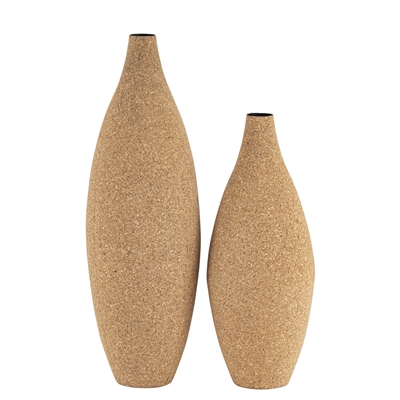 Cork Wrapped Flower Vase Small -A - Natural - Imagen 5